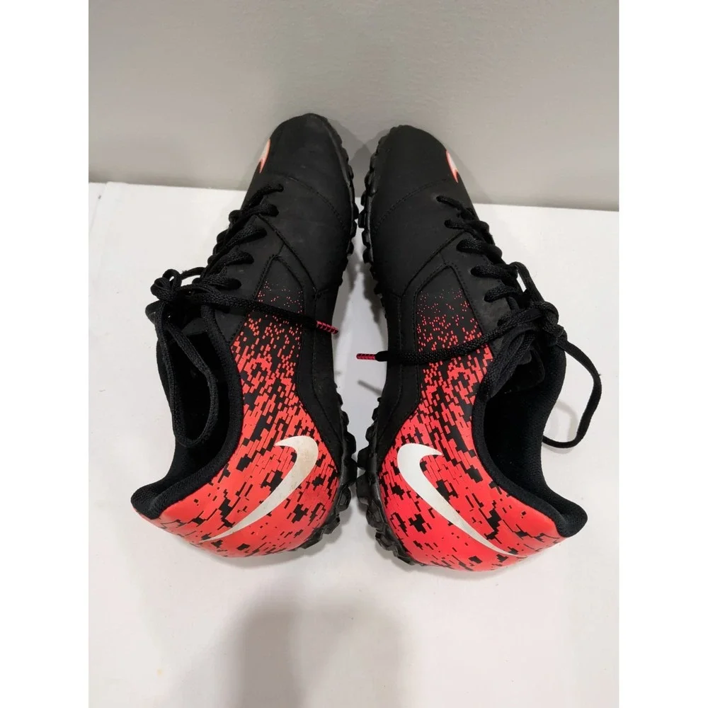 NIKE Bombax IC Men Black Red Indoor Soccer Shoes Sneakers 826485-018 Sz 10.5